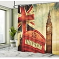 thumbnail image 5 of Ambesonne Travel Shower Curtain, Big Ben England London, 69"Wx84"L, Multicolor, 5 of 5