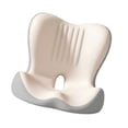thumbnail image 4 of Almohadilla para el coxis, cojín de espuma viscoelástica para silla gaming, silla de oficina o de viaje. Beige, 4 of 9