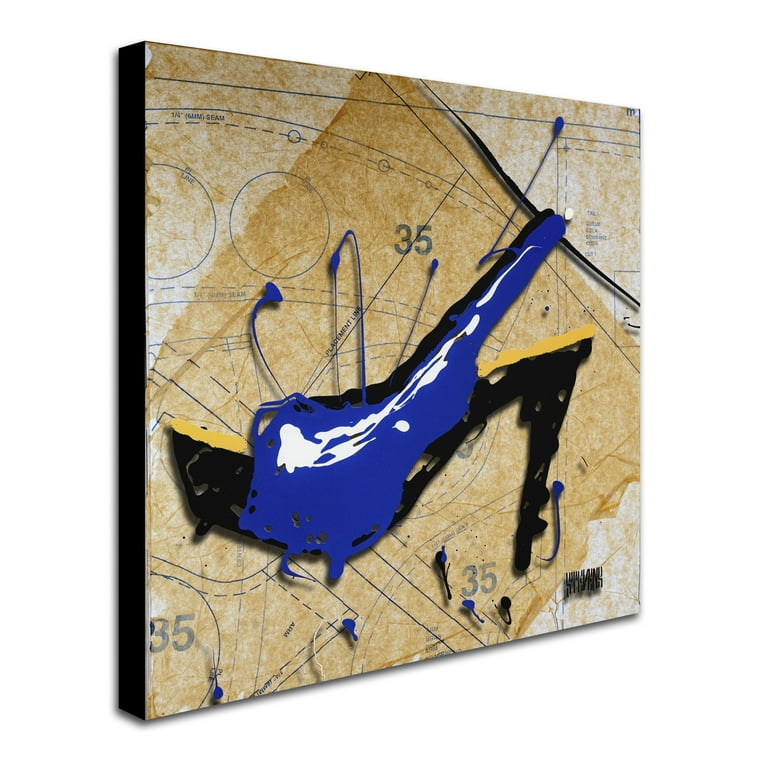 Trademark Fine Art Roderick Stevens 'Blue Heel' 18 x 18