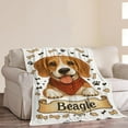 thumbnail image 3 of Beagle Blanket Beagle Gifts for Women Women Cute Dog Blanket for Dog Lovers Soft Flannel Cozy Fleece Fuzzy Plush Warm Bedding Stuff for Users Adults 60 x 80 Inch, 3 of 8