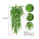 thumbnail image 3 of Pared al aire libre Hojas Artificiales Colgante Decoración Interior 1Pack Plantas flores artificiales, 3 of 6