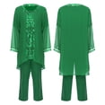 thumbnail image 5 of renvena Mother of the Bride Pant Suits Women's Wedding Suit Plus Size Floral Evening Gowns Party Green 4XL, 5 of 7