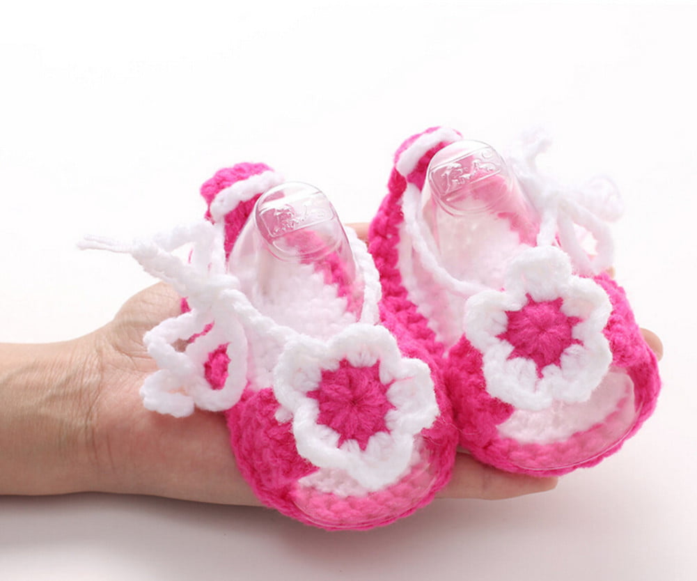 BABY  GIRL HAND KNITTED SOFT BOOTEES AND SHOES 
