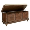 thumbnail image 3 of Dover Storage Bench in Distressed Brown Fully Assembled, 3 of 7