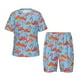 thumbnail image 1 of Fotbe Flamingo Pijama Estampada de 2 Piezas para Niños – Ropa de Dormir de Manga Corta Cómoda para Niños y Niñas, Camiseta y Shorts de Algodón-Medium, 1 of 6