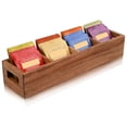 thumbnail image 1 of Organizador de bolsitas de té Chicvilla de madera de acacia con 4 ranuras, 1 of 8