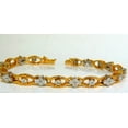 thumbnail image 5 of 3.65Ct CLUSTERS DIAMOND BRACELET G VS 14KT EXCELLENT CUTS & LINKS, 5 of 12