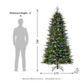 thumbnail image 4 of Glitz Design Glitzhome 7.5ft Pre-Lit Green Fir Artificial Christmas Tree (2014600011), 4 of 8