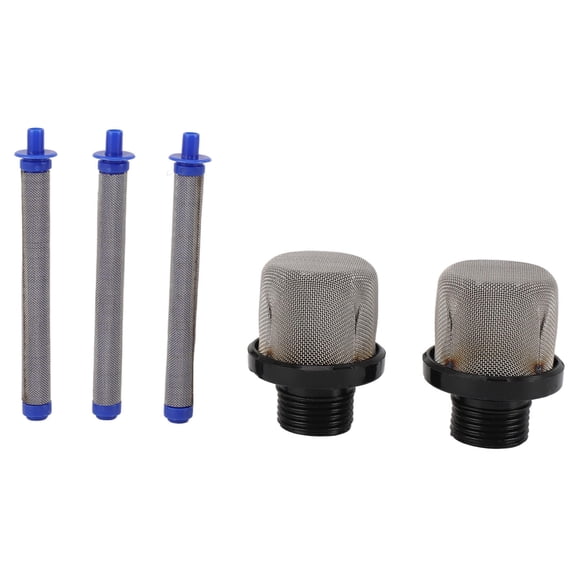 YAHHU 2PCS 288716 Inlet Suction Strainer & 3PCS Airless Spray Machine Filter Kit – Washable, Reusable Stainless Steel & Plastic – Efficient Debris Removal for Paint Sprayers