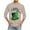 Khaki, variant on 2025 St. Patrick's Day Shirt for Men Irish Shamrock Printed 3/4 Sleeve Round Neck Shirts Casual Loose Fit Pullover Top Green XXL