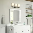 thumbnail image 5 of Design House Shorewood 30" x 30" White Rectangular Wall Accent Mirror, 5 of 17