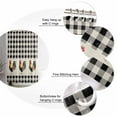 thumbnail image 5 of Small Stall Shower Curtain 36x72 Inch Narrow Half Size Black White Plaid Rooster Bath Curtains Bathroom Decor Vintage Farmhouse Checkered Rustic Waterproof Fabric Shower Curtain Set Hooks 36 Inch, 5 of 6