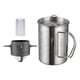 thumbnail image 1 of Cafetera de camping de 3 piezas, cafetera percoladora, taza de café 3 en 1 portátil Filtro negro, 1 of 8