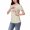 P-011 Khaki, variant on Pregnant Womens High Elasticity Nursing Solid Color Round Neck Short Sleeve Round Neck Breastfeeding Blouse