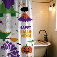 thumbnail image 6 of Halloween Shower Curtain, Cute Dinosaurs Polyester Fabric Bathroom Decor Curtain, Machine Washable Waterproof, Halloween Holiday Gift for Women Men, 72 x 72 Inches, 6 of 7