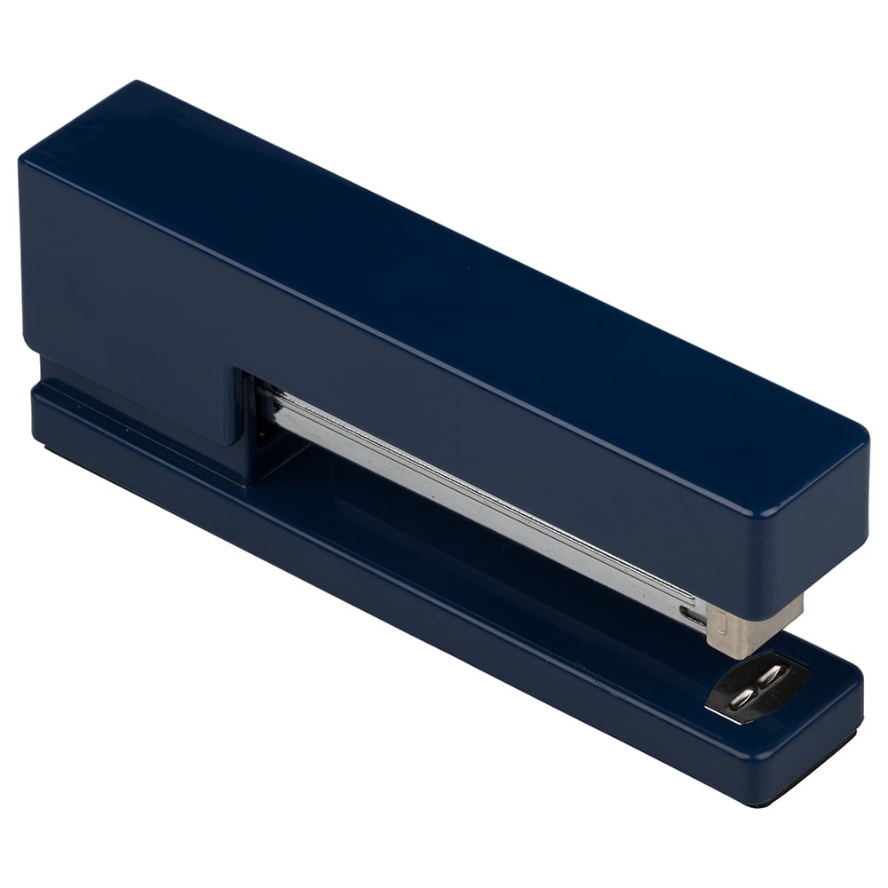 JAM Paper Desk Trio Pack, Navy Blue, Stapler, Tape Dispenser & Pen Holder, 3 per Pack