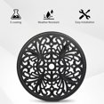 thumbnail image 6 of Outdoor/Indoor End table 24inch Round Garden Cast Aluminum Table Black/White, 6 of 7