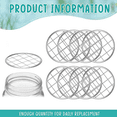 thumbnail image 5 of EZPXFCI 10PCS Metal Flower Mason Jar Lid Insert Wide Mouth Mason Jar Flower Organizer Lids Insert with Square Grids for Flower Arranging for Valentine's Day Home Office, 5 of 6