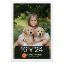 Craig Frames Contemporary 1", 16 x 24 inch Picture Frame, Modern White