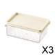 thumbnail image 1 of 3 Xrefrigerador Organizador Contenedores Reutilizables Refrigerador Estante Titular Para Huevo Snacks Carne S, 1 of 10