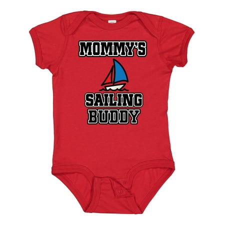 

Inktastic Mommy Sailing Buddy Sailboat Gift Baby Boy or Baby Girl Bodysuit