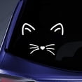 thumbnail image 1 of Kitty Face Sticker Decal Notebook Car Laptop 5.5" (White), 1 of 4
