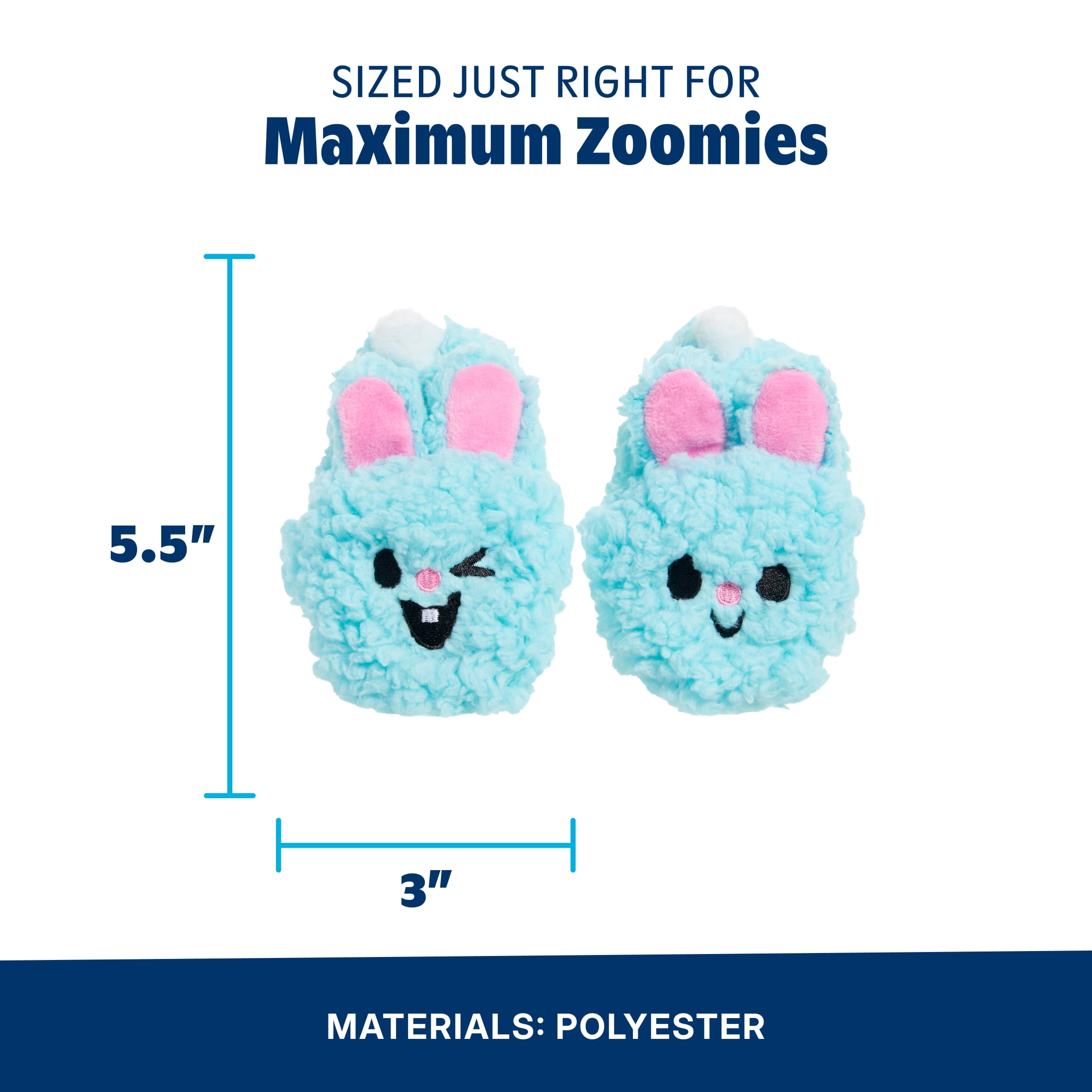 Yippy & Skippy Interactive Squeaky Chew Dog Toys for All Breeds, Durable