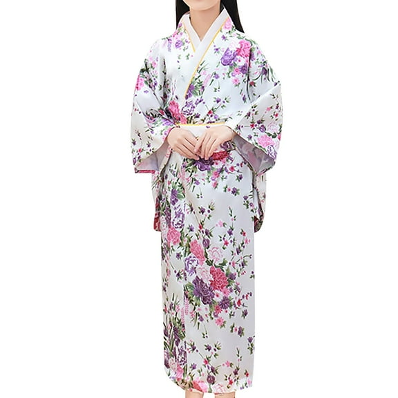 EnJoCho Toddler Kids Baby Girls Outfits Clothes New Year Dress Up Kimono Robe Japanese Traditional Baby Kids Summer Casual Dresses Cute Girl Party Wear Clothes