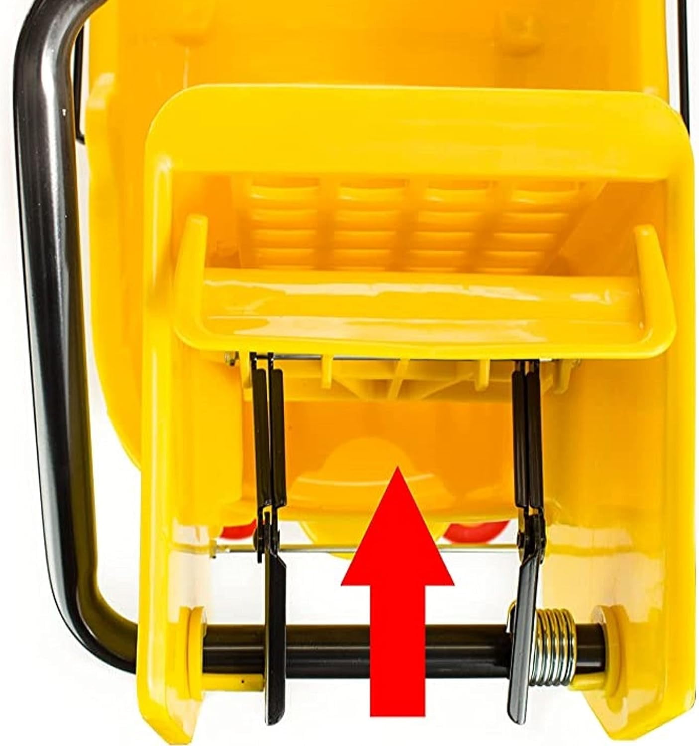TrueCraftware- 36 qt. Yellow Mop Wringer- Pail/Mop Bucket Side-Press Replacement Wringer Household Portable Mop Bucket Wringer Ideal for Household and Public Places Floor