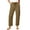 Brown, variant on Jeans for Women Casual Drawstring High Waisted Straight Wide Leg Pants Loose Cargo Denim Pants with Pockets Black S