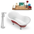 thumbnail image 6 of Tub, Faucet and Tray Set Streamline 62" Clawfoot NH1020WH-120, 6 of 7