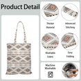thumbnail image 3 of Rustic Earthy Canvas Shopping Bag – Nordic Style Reusable Tote, 3 of 6