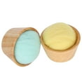 thumbnail image 3 of 2Pcs Pin Cushion Wool Felt Poke Needle Box Vertical with Wooden Bowl Sewing Embroidery Tool, 3 of 8