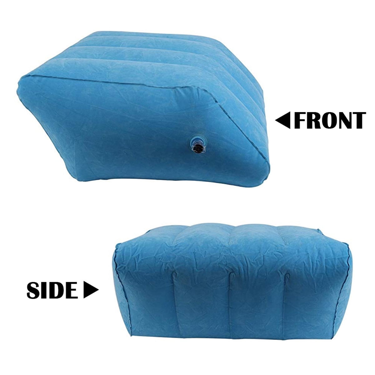 Luxury Inflatable Travel Wedge Bed Pillow Cushion Back Support FootRest Portable 