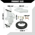 thumbnail image 7 of Unique Bargains Toilet Water Assembly Valve Kit for Thetford Aqua-Magic Durable Plastic 1 Set White, 7 of 7