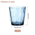 thumbnail image 2 of Uxcell 10oz Acrylic Drinking Glasses, 2Pack Plastic Reusable Tumblers Drinkware for Home Outdoors, Grey Blue, 2 of 7