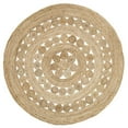 thumbnail image 6 of VHC Brands Celeste Jute Round Rug for Kitchen Living Room Indoor Outdoor Farmhouse Decor Braided Natural Fiber Boho Rugs 8ft, 6 of 10