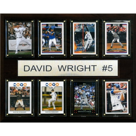 David Wright Memorabilia - C&I Collectables MLB 12x15 David Wright New York Mets 8-Card Plaque
