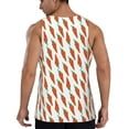 thumbnail image 3 of Gaeub Carrot Men's Athletic Tank Top, Workout Sleeveless Shirts, Running Tank Tops for Gym, Running, Training - XX-Large, 3 of 9