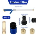 thumbnail image 3 of High Pressure Power Washer Wand Heavy Duty Metal Jet Washer Wand with 3 Nozzles and Quick Connector Multipurpose High Pressure Cleaner for Garden Floor Car, 3 of 8