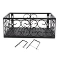 thumbnail image 2 of Balcony Flower Pot Stand Thickened Iron Decorative Patio Railing Shelf With Retainers for Windowsill Applicable to 10.5cm/4.1in Railing, 2 of 5