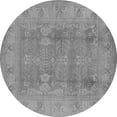 thumbnail image 1 of Ahgly Company Indoor Round Oriental Gray Traditional Area Rugs, 5' Round, 1 of 4