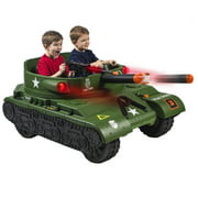NEW WALMART EXCLUSIVE 24 Volt Thunder Tank Ride-On With Working Cannon and Rotating Turret!