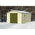 thumbnail image 6 of DuraMax 10.5ft x 13ft  Woodbridge Plus Plastic Vinyl Outdoor Shed w/ Foundation Kit & Window, 6 of 20