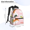 thumbnail image 4 of Lsque Cute Sushi Classic Casual Backpack - Large Capacity Water-Resistant Backpack for School, Work, Travel, and Outdoor Activities, 4 of 8
