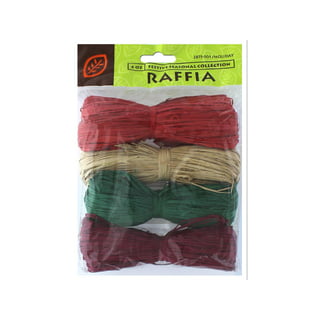 Raffia Ribbon - 1/4 x 100 yds, Kraft S-9610KRFT - Uline