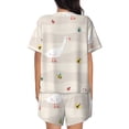 thumbnail image 3 of Bixox Women's Funny Goose1 Printed Pajama Set 2 Piece Lounge Set Top and Shorts Soft Pajamas, Shorts with Pockets, 3 of 7