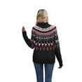 thumbnail image 5 of hirigin Women's Turtleneck Sweaters, Vintage Long Sleeve Loose Knit Pullover Jumper Tops, 5 of 7