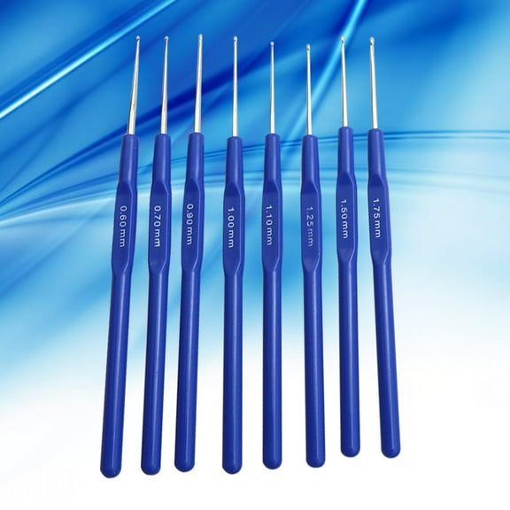 GOOHOCHY 8pcs Crochet Hooks Bearded Needles Weaving Tools in Different Sizes for Handmade Creative DIY