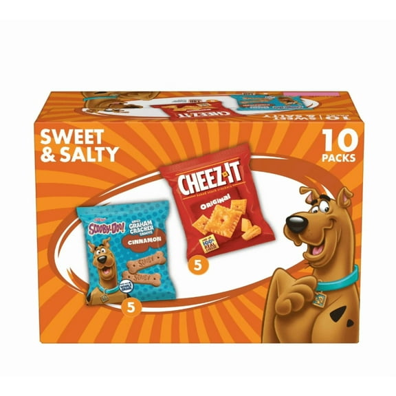 Kellogg's Variety Pack Sweet and Salty Crackers, Lunch Snacks, 10 Count